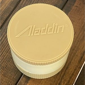 Vintage Aladdin Small Beige Insulated Thermos with Freezer Lid